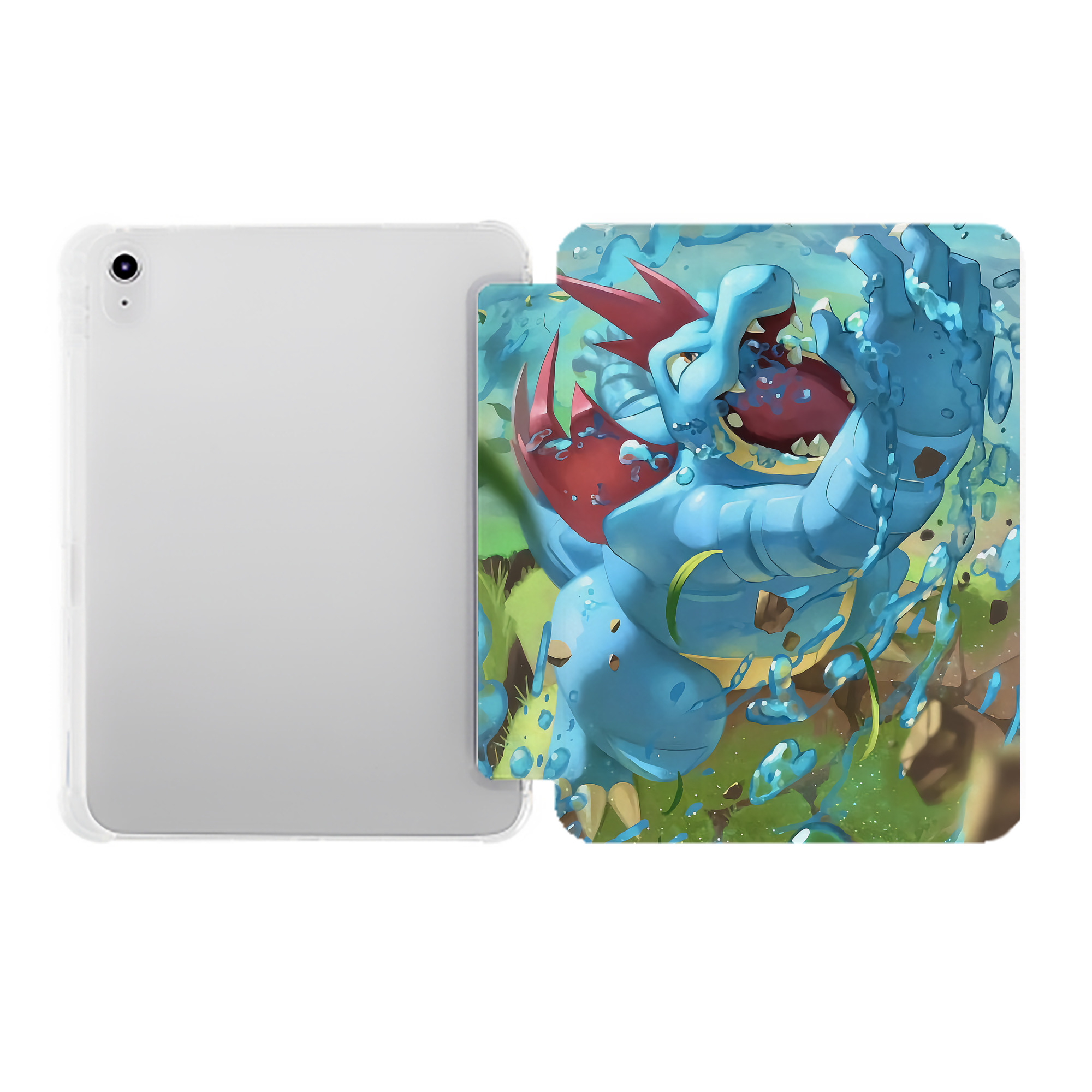 （画像用） ポケットモンスター Pokémon IPad ケース ペン収納付き 三つ折りスタンド PUレザー×シリコン 対応機種9.5/10.5/10.9インチ